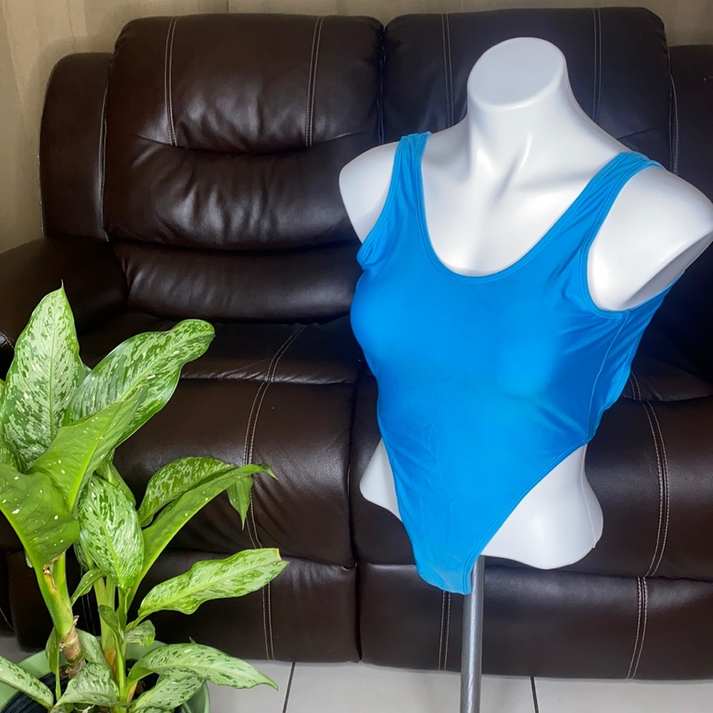 BLUE ONE PIECE BATHING SUIT